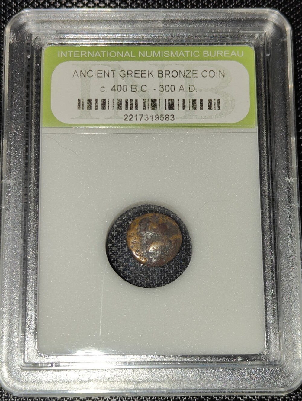 Ancient Greek Bronze Coin 400 B.C.-300 A.D. Vintage Authenticated Artifact #9583